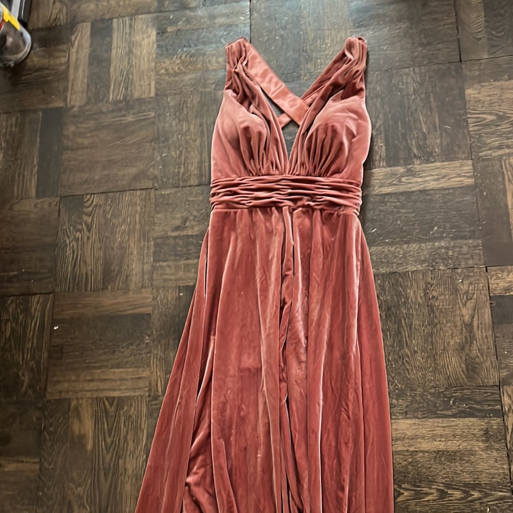 Revelry Dylan Velvet Bridesmaid Dress